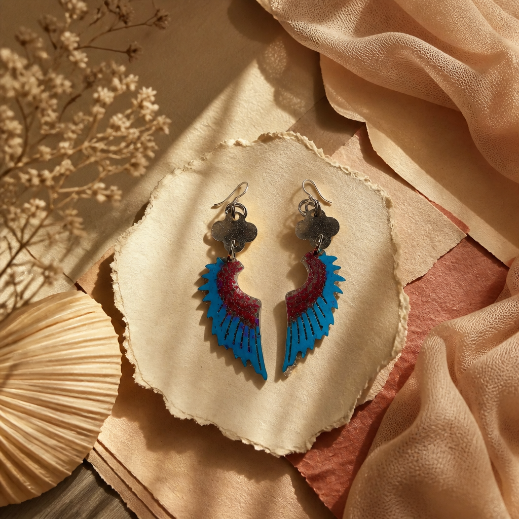 A cool funky elegant glam party earring designed to impress and turn heads . Be the talk of town with this set . S06