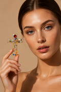BROOCHES. A beautiful classic elegant handmade brooch . Will glam any outfit and also glow in the dark.    BR18