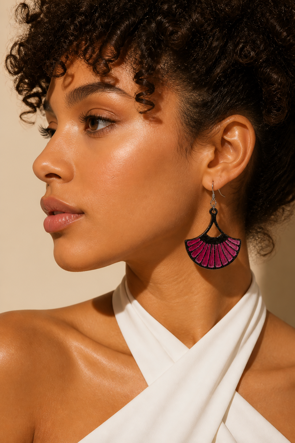 Cool funky glam elegant handmade earrings. One of a kind not to be repeated. Make it yours !   S14