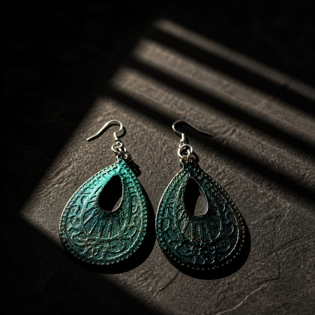 A beautiful glam elegant handmade earring . Only one of this made. take it home before it is sold !    S15