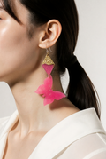 Beautiful neon glow in the dark erring to sparkle any party. comfy hooks for that all night party. T04