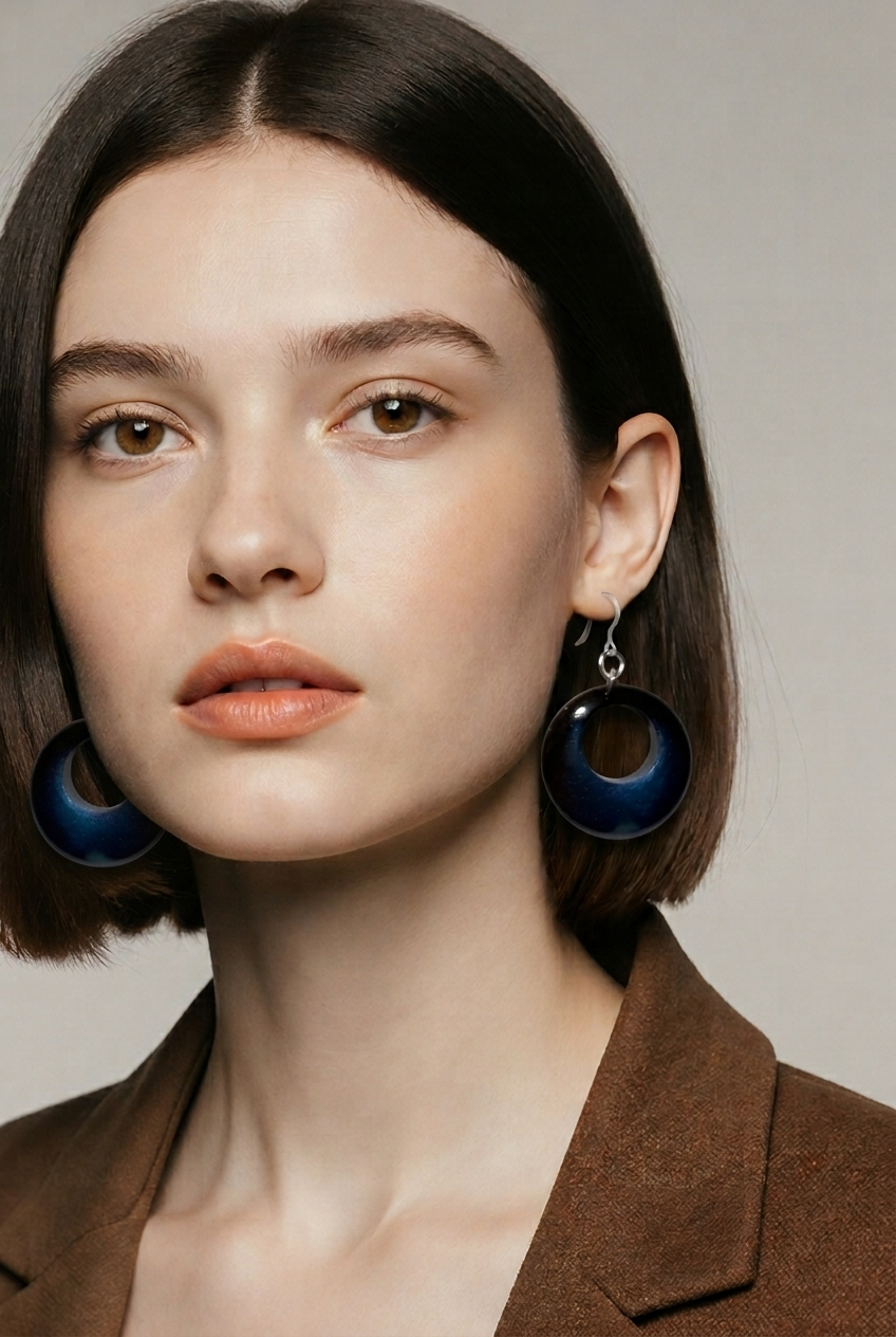 Stylish elegant handmade earrings, sparkle and shine while turning heads. Hypo-allergenic hooks for a lightweight comfy wear. T05