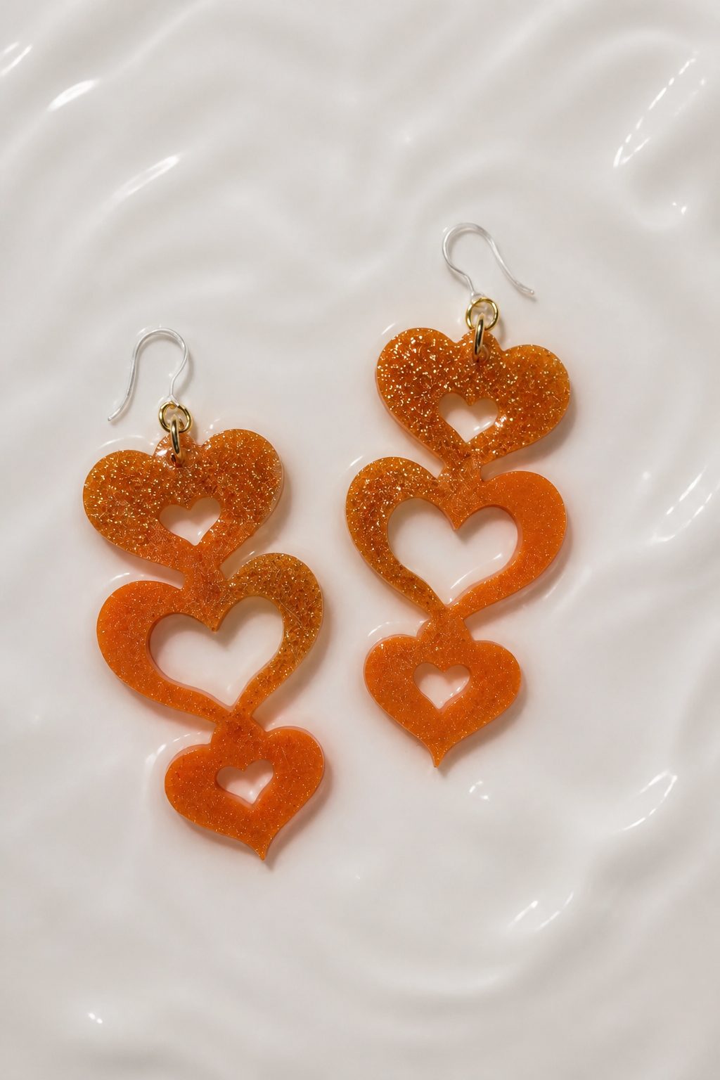 Funky stylish handmade earrings with comfy hypo-allegenic hooks. Turn heads and enjoy the attention.  T6
