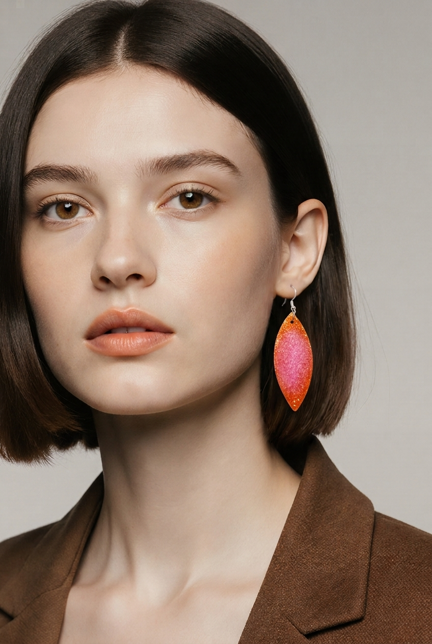 A beautiful elegant handmade earring , to glam your outfit and collection, made to enjoy !  T08
