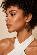 Beautiful elegant mod handmade earrings to glam your outfit and collection. Turn heads and enjoy these, the need to be worn to be appreciated . T011