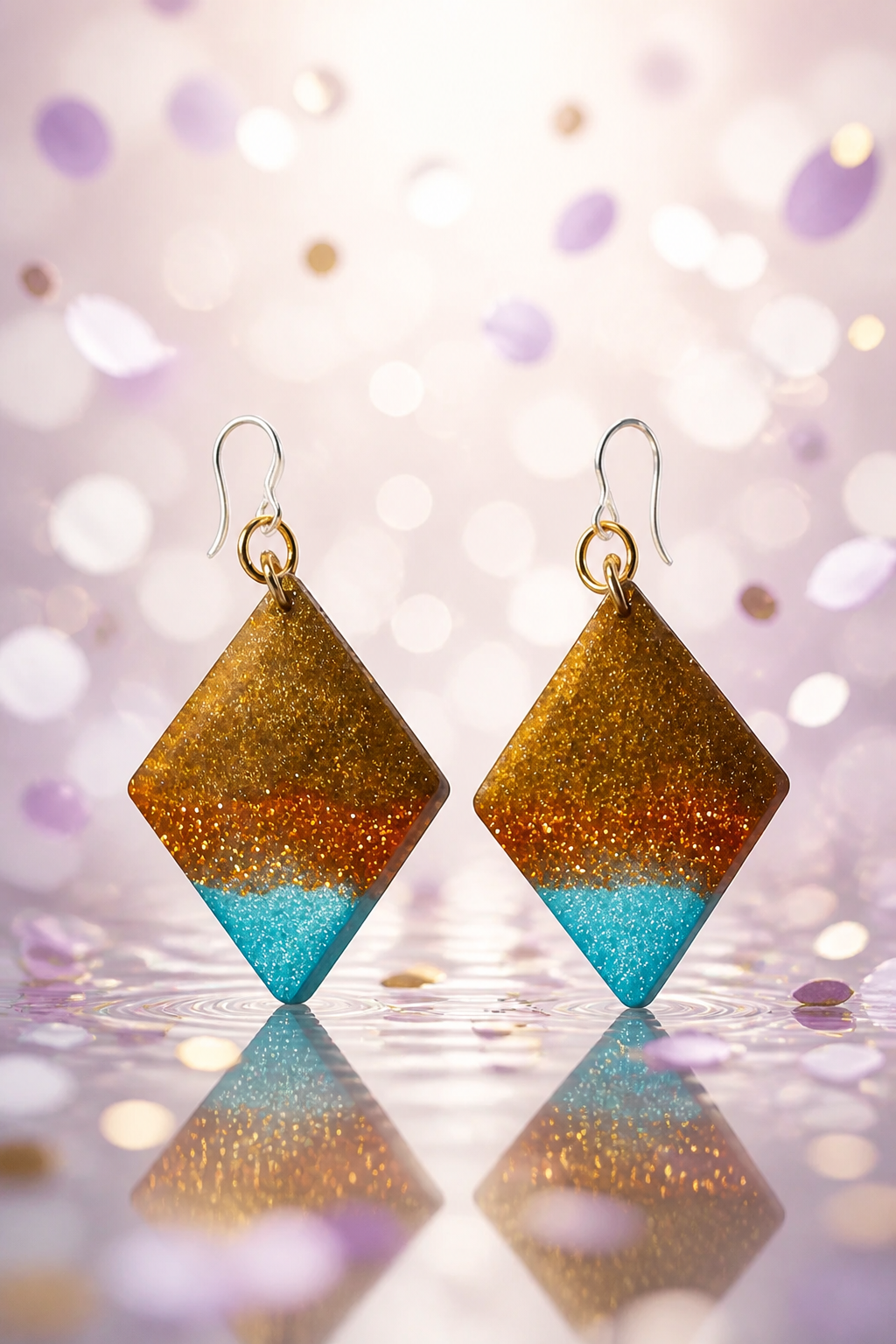 Beautiful elegant mod handmade earrings to glam your outfit and collection. Turn heads and enjoy these, the need to be worn to be appreciated . T011