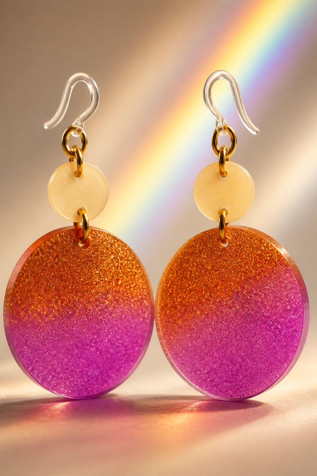 Beautiful elegant glam party handmade earrings . Made to enjoy and turn heads.Time to sparkle and shine T015