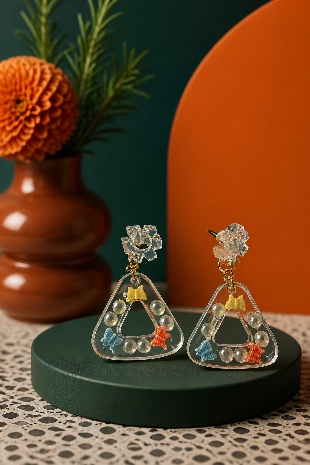 Beautiful elegant unique handmade earrings. Made to enjoy and glam any outfit. Make it yours. V02