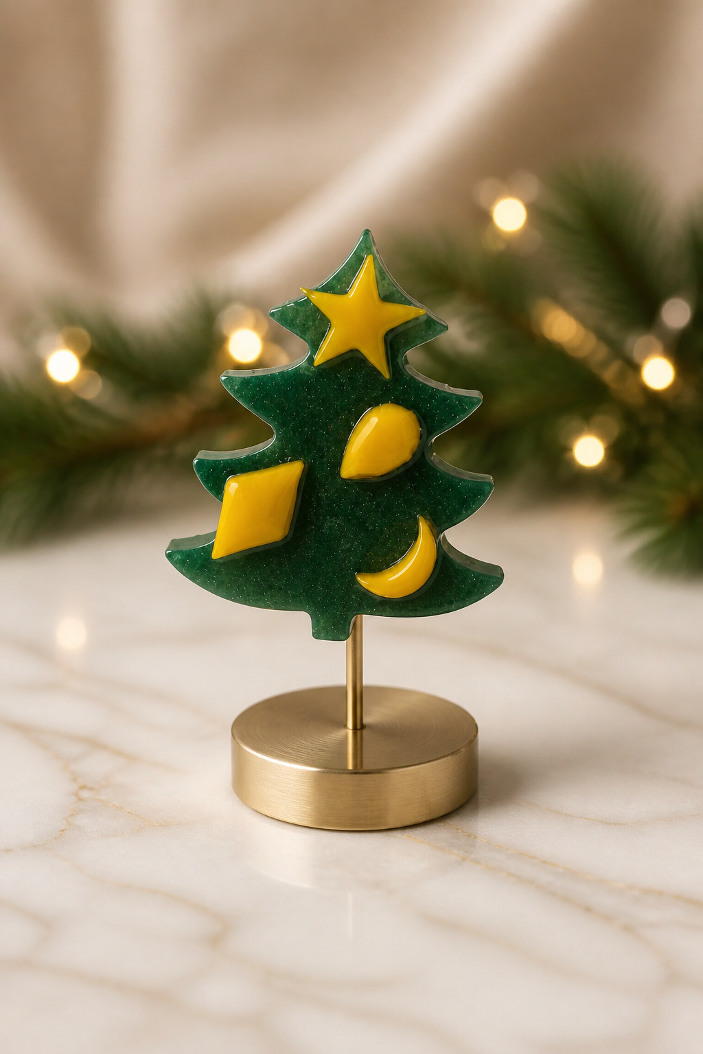 Brooches : Cool funky handmade Christmas brooch. Made to be joyful and merry. Stand out with this one . BR022