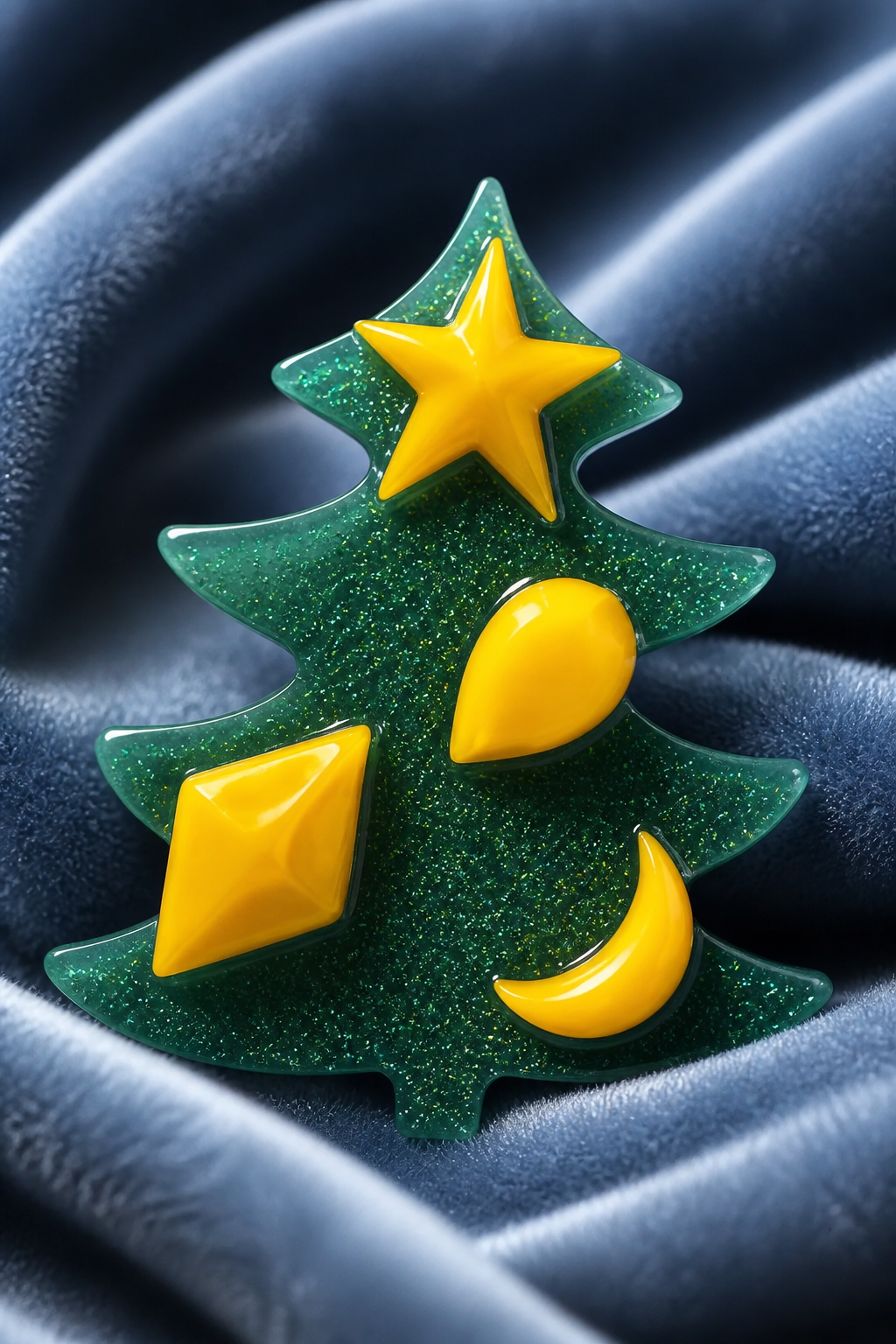 Brooches : Cool funky handmade Christmas brooch. Made to be joyful and merry. Stand out with this one . BR022