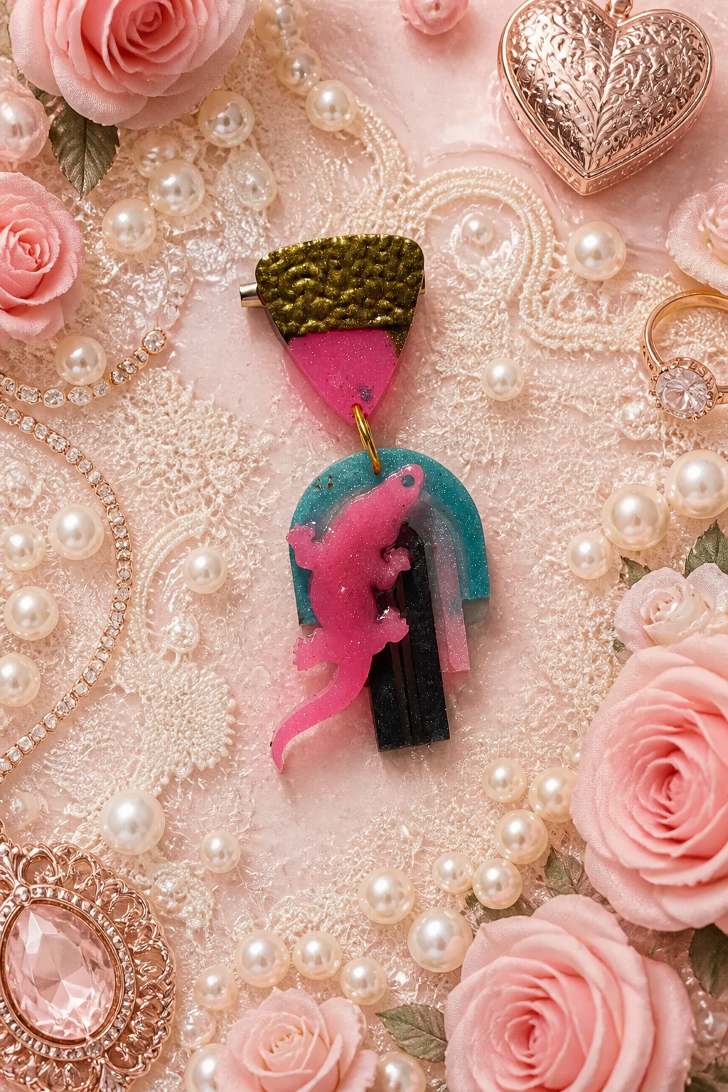 Brooches: A cool funky brooch , made to be enjoyed wearing. BR32