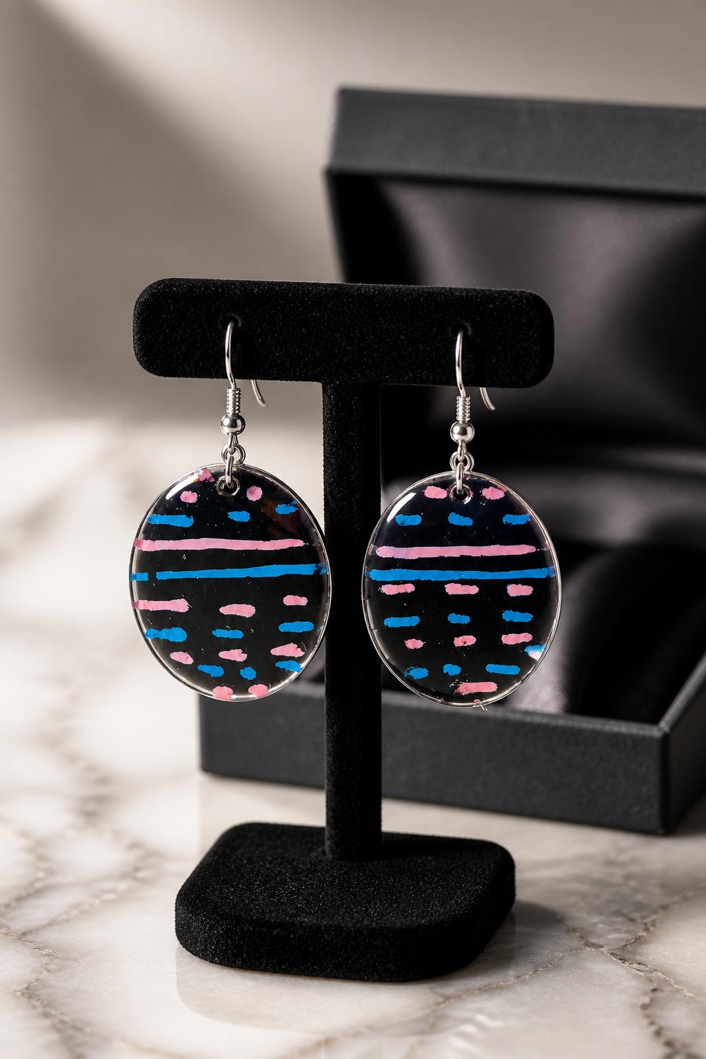 Gorgeous funky handmade earrings. Stand out in the crowd and be the center of attraction with this set. V08