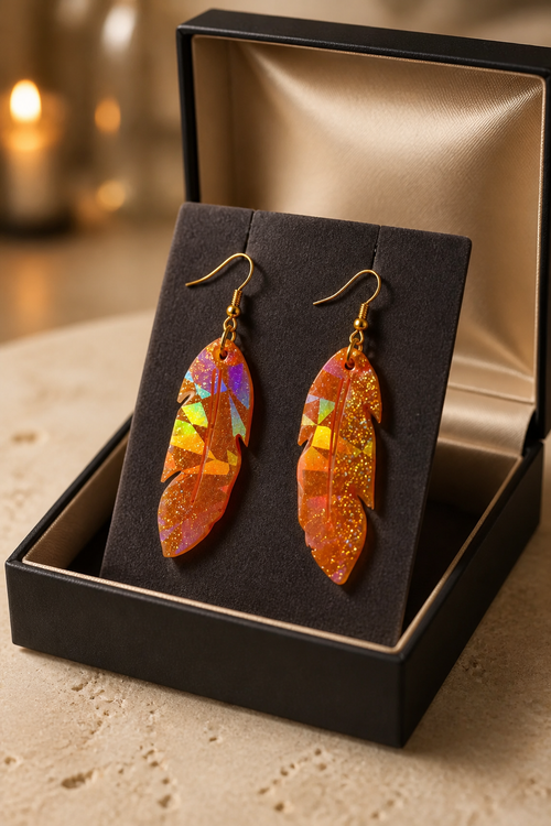 A beautiful cool party stylish hypo-allergenic handmade earring.  Design V013    www.chakor.co.za