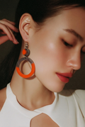 You will be hearing compliments in surround sound wearing these unique handmade earrings. One of a kind. A WOW for your collection.    H10