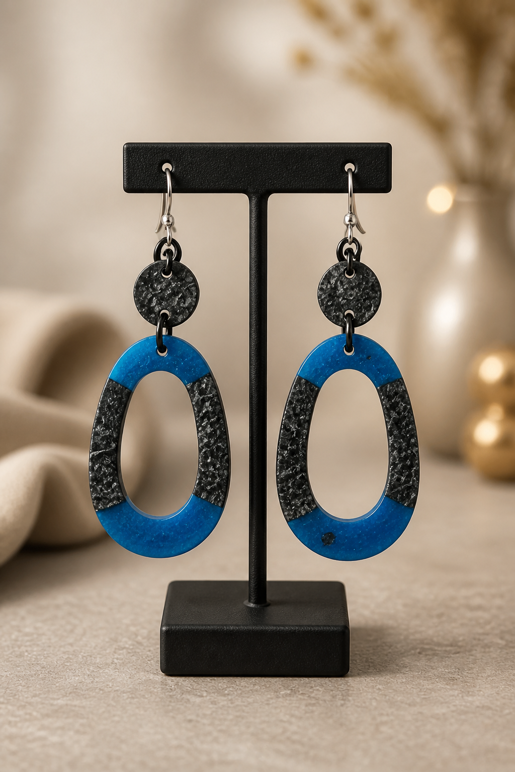 Cool classic unique hypo-allergenic handmade earrings. You didn't ask for them, but you need them! Will make you feel special turning heads where you go .    H09
