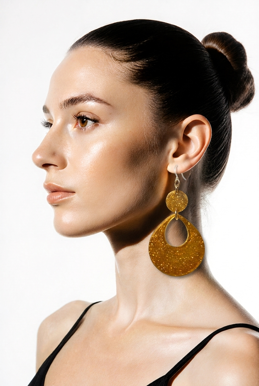 Beautiful classic styled hypo-allergenic handmade earrings . Comfy and lightweight.  Yes , you are getting these now , right!? H06