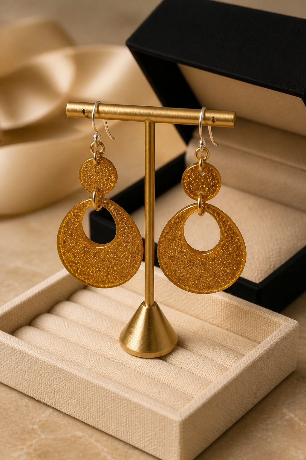 Beautiful classic styled hypo-allergenic handmade earrings . Comfy and lightweight.  Yes , you are getting these now , right!? H06