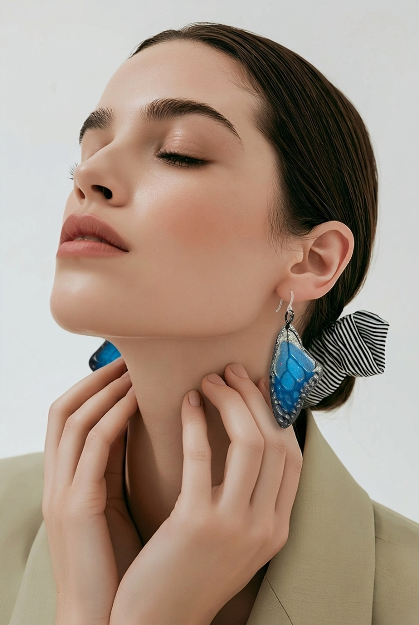 A cool stylish funky hypo-allergenic handmade earring. Your ears are begging for these, trust me ! take them now.  H03