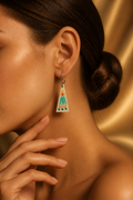 Stylish funky unique. Hypo-allergenic handmade earrings. Lightweight and comfy. Take it home !  G09