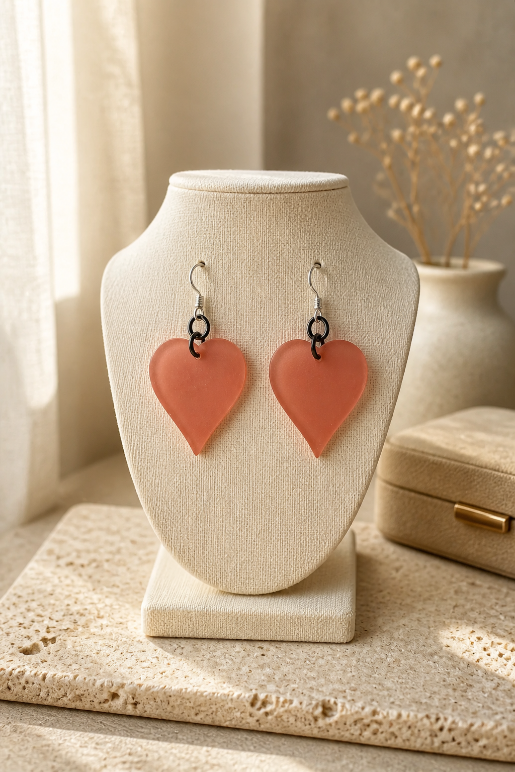 A cool classic elegant hypo-allergenic handmade earring. Don't tempt fate, wear these , you must ! One of a kind , thus once sold it is gone. G05