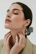 Beautiful stylish gorgeous. Elegant handmade earrings. Your ears want to glammed with these. Take them now  F08