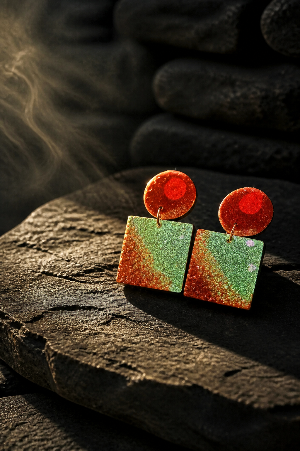 A cool party handmade earring that glows in the dark, is lightweight and is going to change your party style forever. You can take them everywhere.   F06