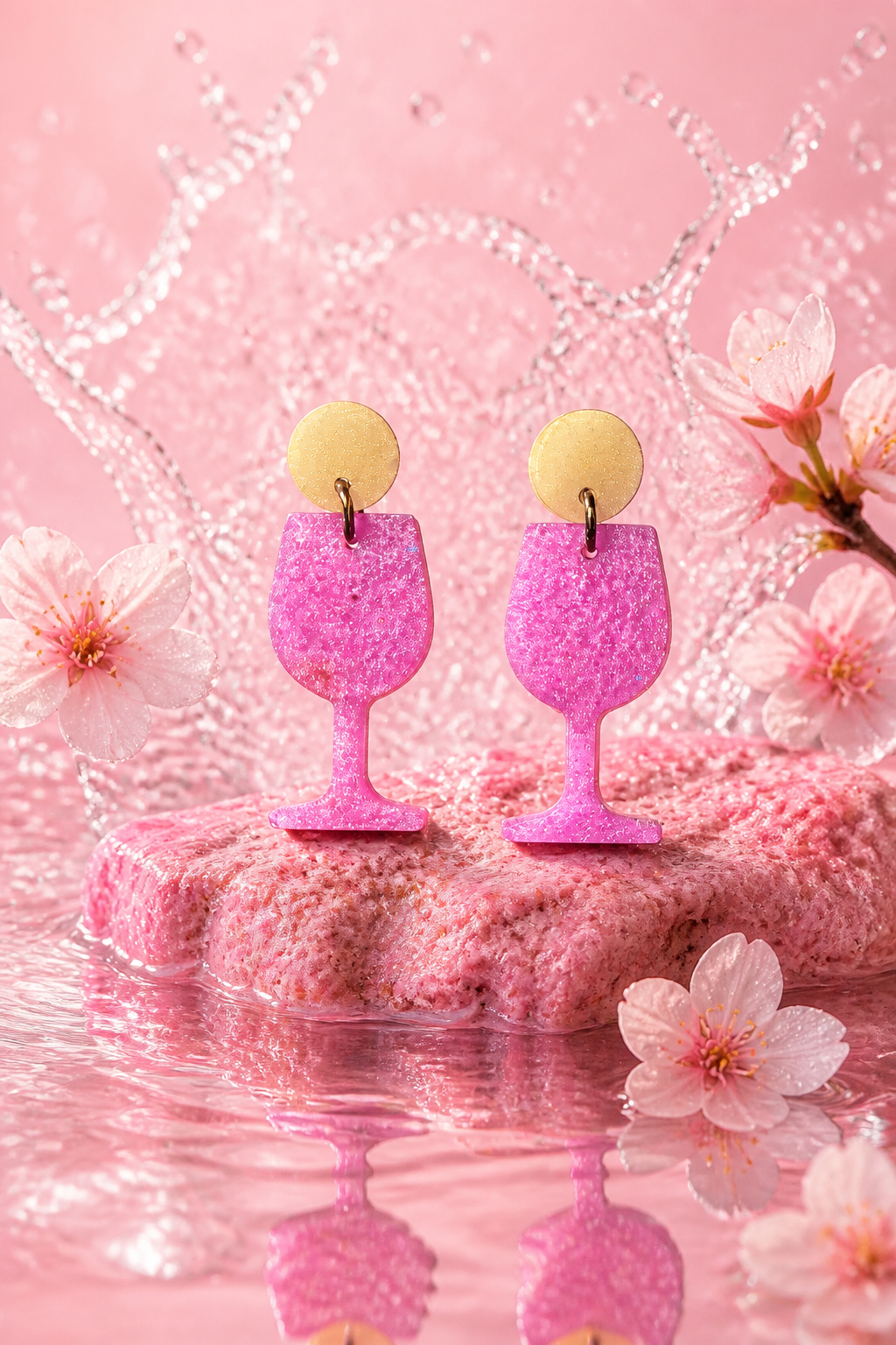 Beautiful funky handmade party earrings. You can now wear your glasses on your ears. Be the star and turn heads at any occasion.  F05