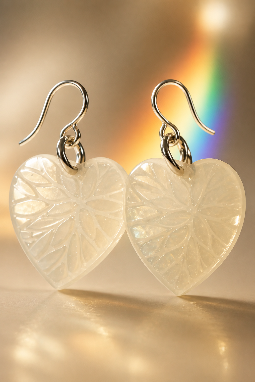 Beautiful cool classic elegance. Hypo-allergenic handmade earrings. You didn't ask for them, but you need them ! Grab them before they are gone ! For the exquisite person.     F03.