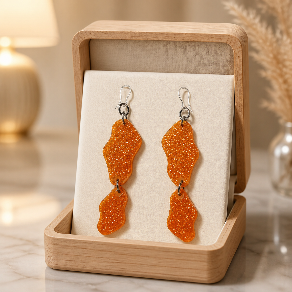 Beautiful classic  elegance . Handmade hypo-allergenic earrings. Enhance your collection.    F01