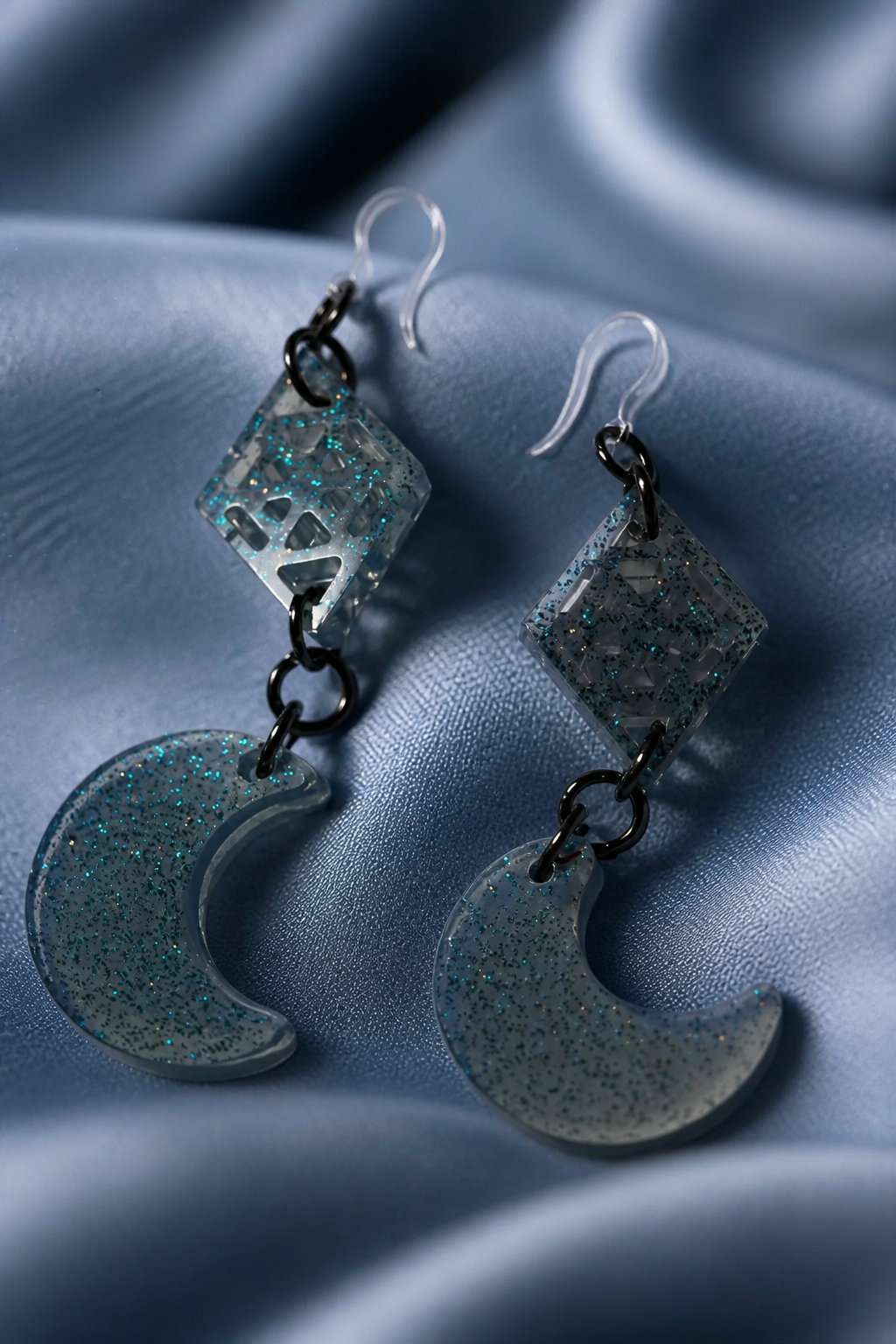 Beautiful funky elegance. Handmade hypo-allergenic earrings. Comfy hooks for all day wear. Rock your party with these head turners .     E01