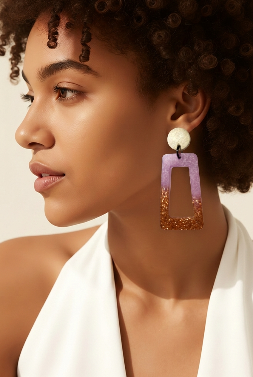 Cool funky handmade earrings. Eye-catching and head turning. Made especially for you . Own it !       D10