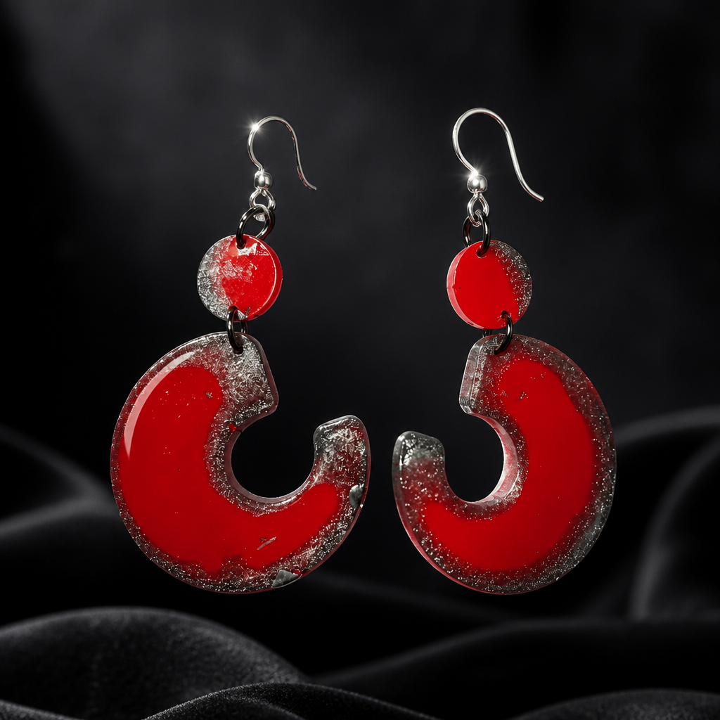 beautiful stylish elegance . Handmade earrings with hypo-allergenic hooks. Styled for any occasion , glam your collection now.     D06