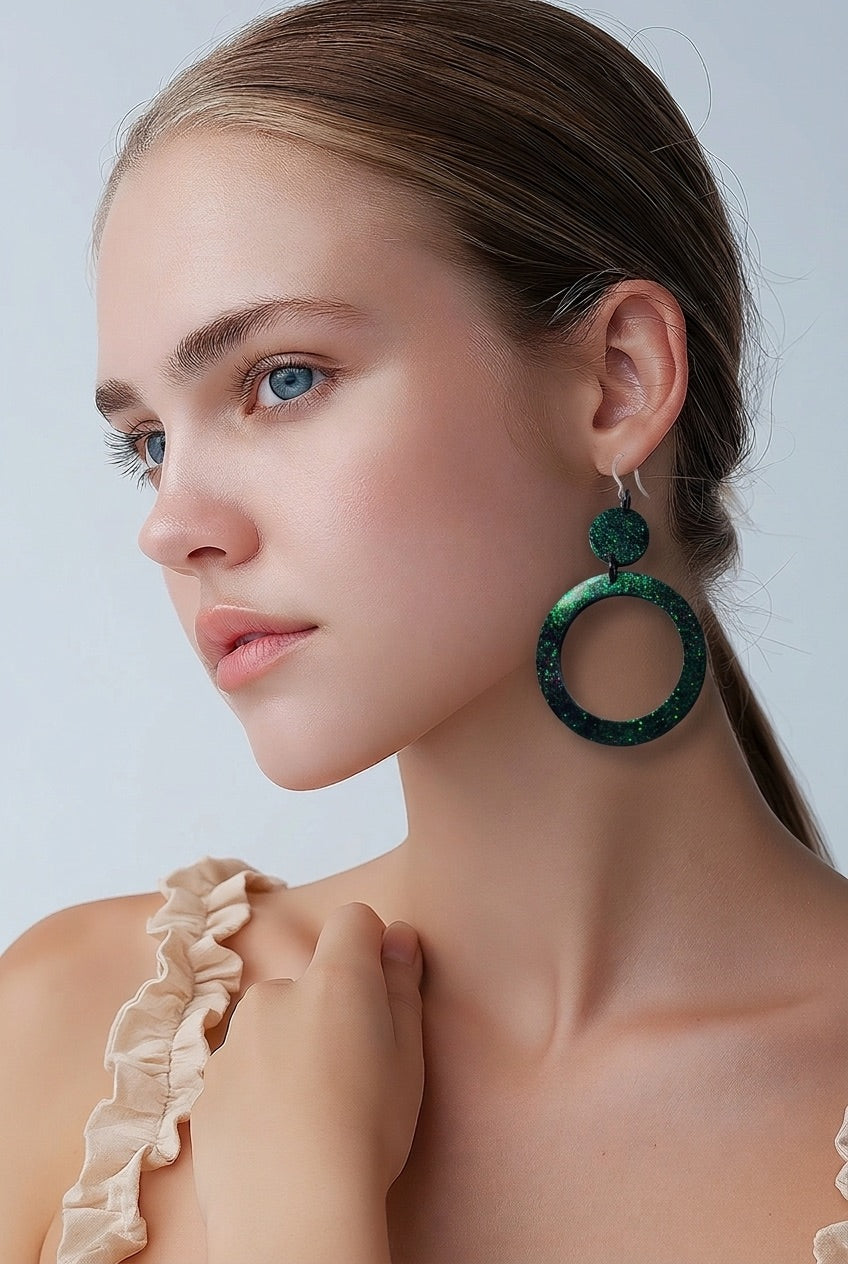 Elegant handmade hypo-allergenic earrings to turn heads ! You deserve this set, take it home D04