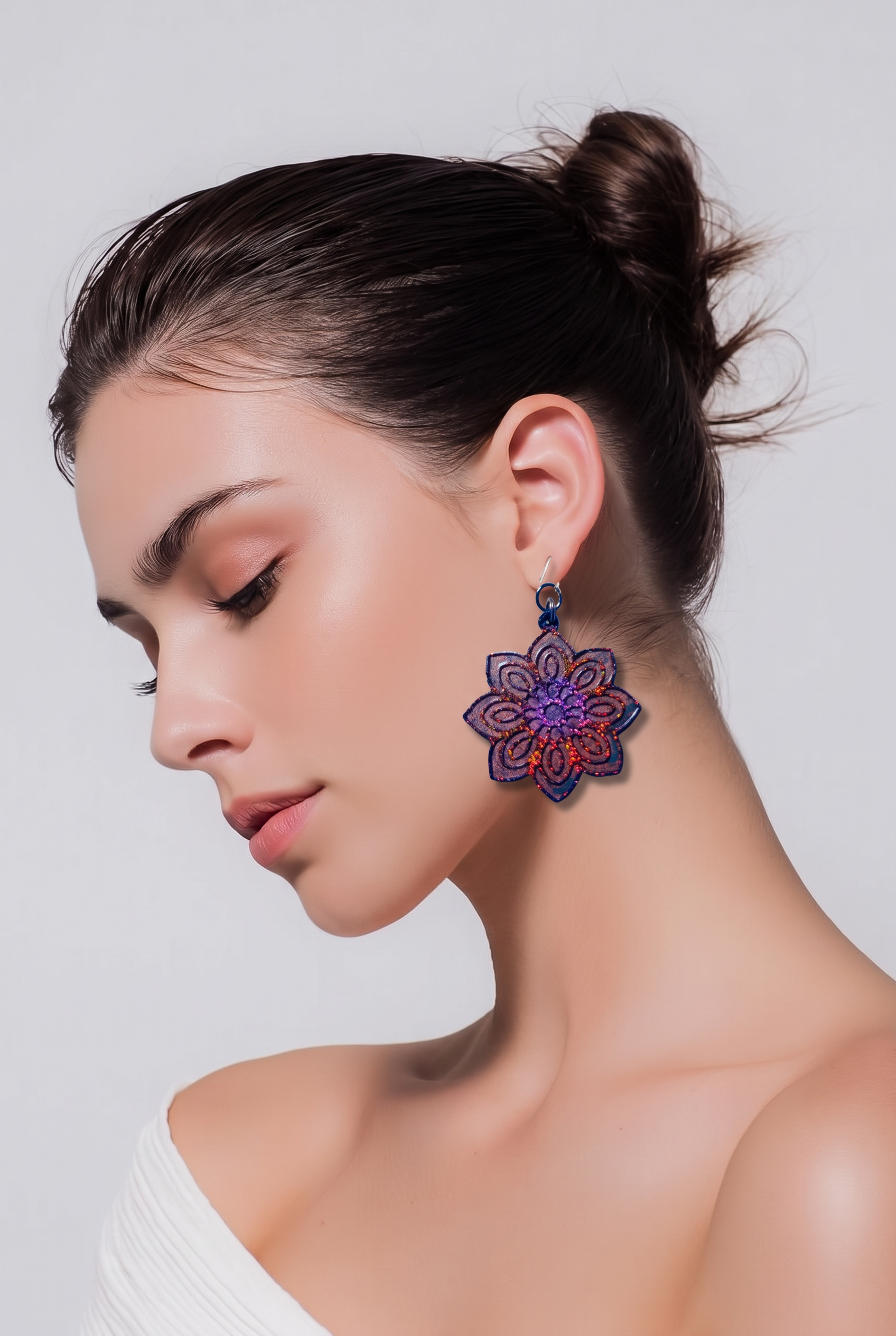 Cool Funky unique party handmade hypo-allergenic earring to put a sparkle in your eyes. One of a kind. Take it home , enhance your collection.  C07