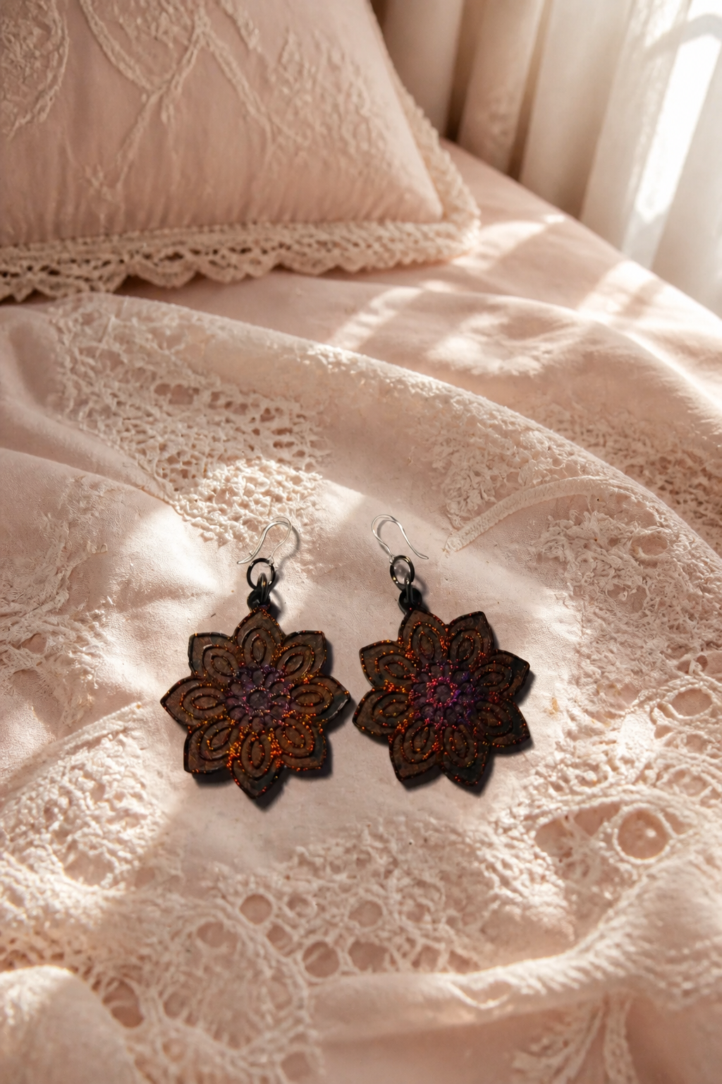Cool Funky unique party handmade hypo-allergenic earring to put a sparkle in your eyes. One of a kind. Take it home , enhance your collection.  C07