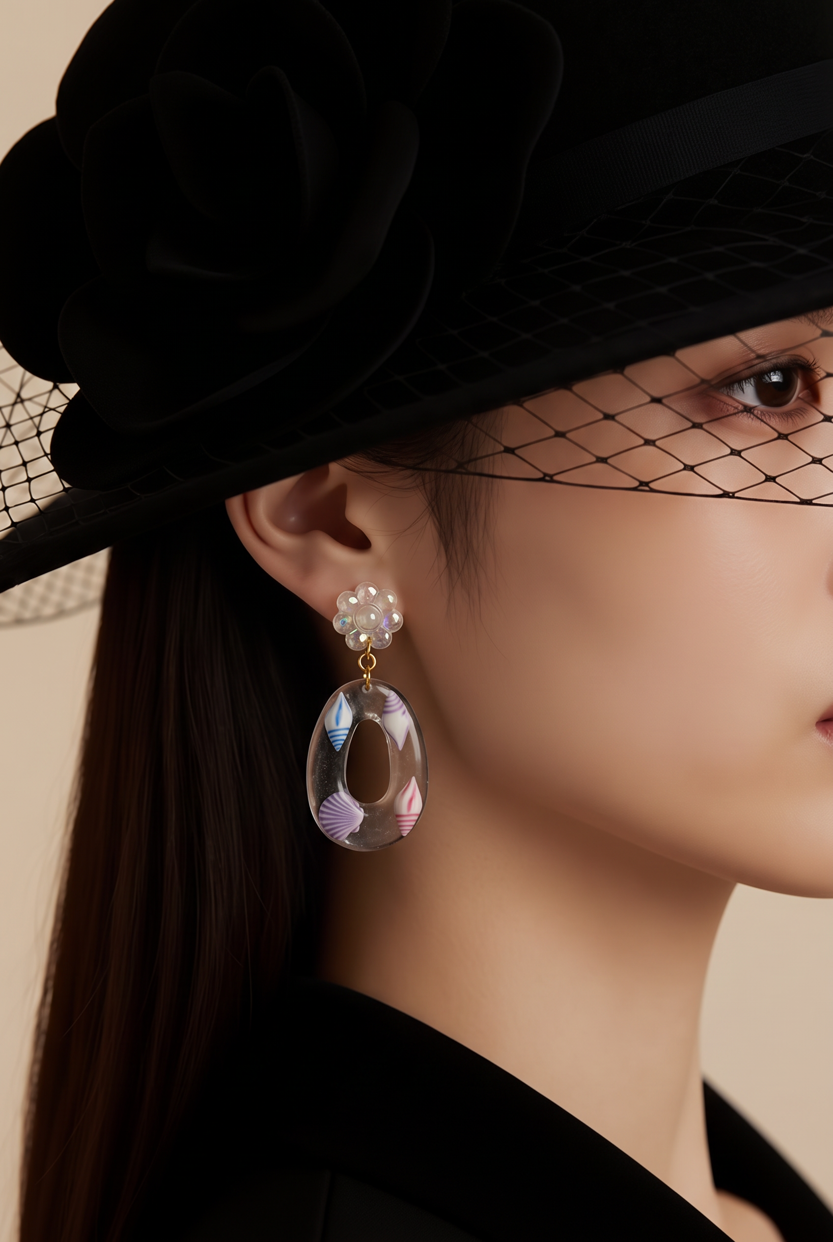 A cool, stylish and funky handmade earring with a sparkle.   Glam Your style , take them now . C03