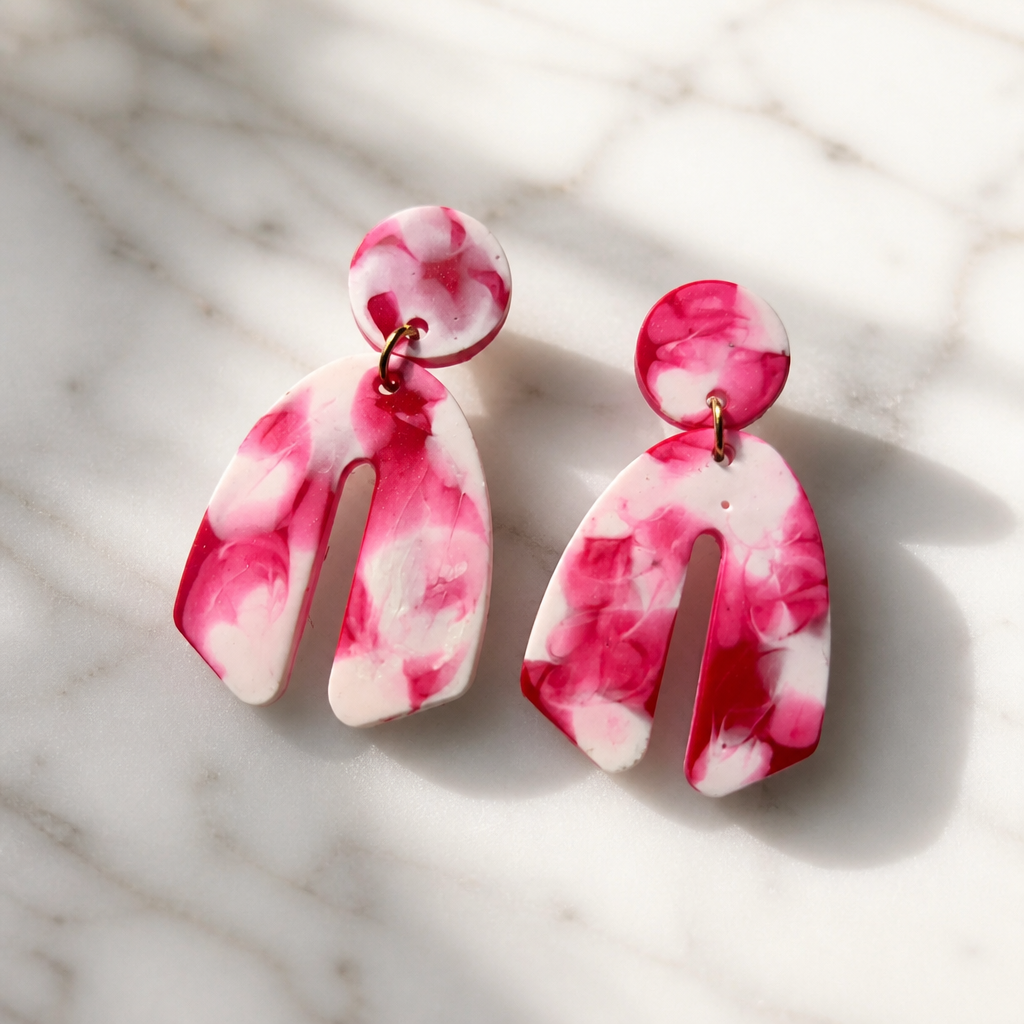 Beautiful cool party handmade earrings. UV glow to add sparkle to your party . Be the center of attraction .       C01