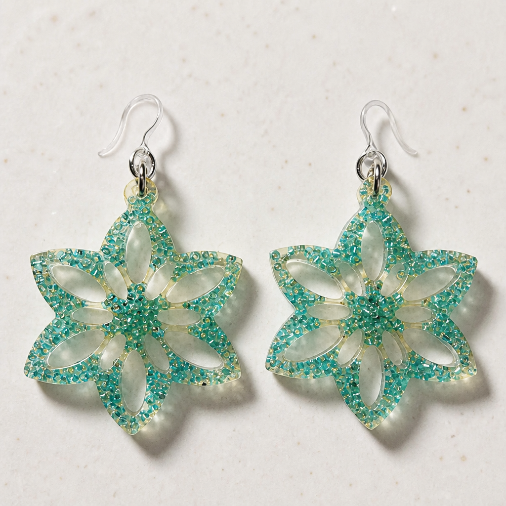 Beautiful classic elegance. Handmade hypo-allergenic earrings. Lightweight and waiting to be taken home.  B06