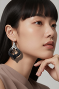 Beautiful elegant handmade earrings with comfy hypo-allergenic hooks. Lightweight and headturning. Yes it can be yours! buy it now ! B05