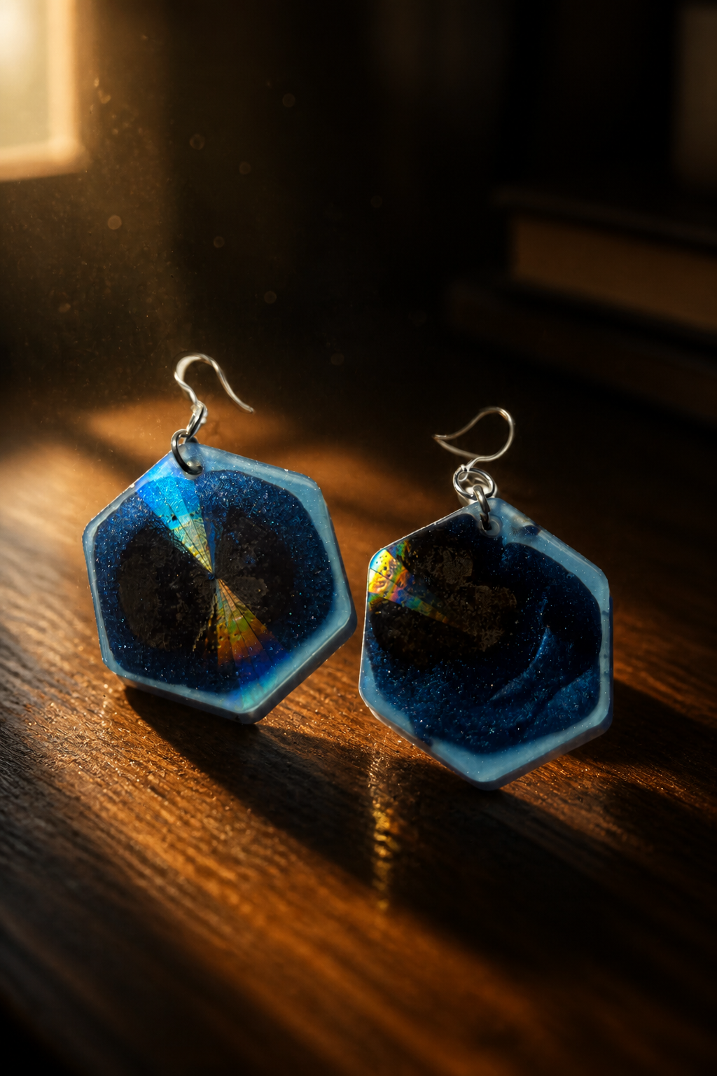 A beautiful elegant handmade earring, light weight and fitted with comfy hypo-allergenic hooks. Be the star of the show! Glam your collection with these.      B03