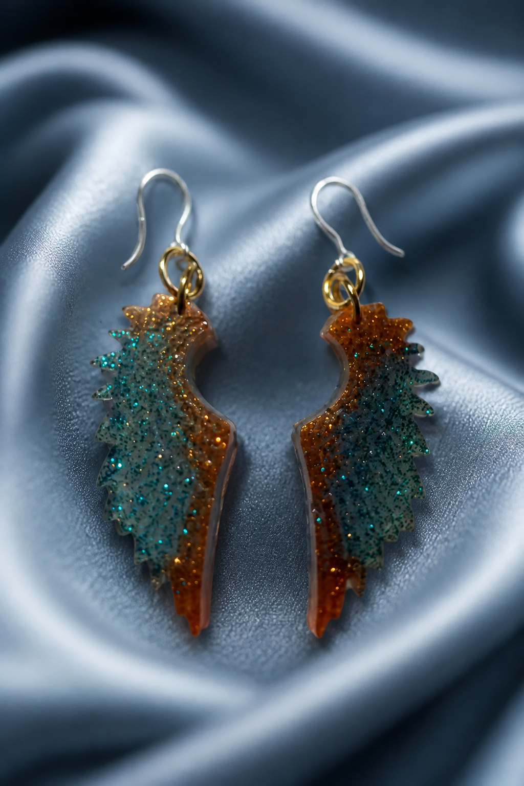 Beautiful classic handmade earrings with comfy hypo-allergenic hooks. Cleopatra colours for glam your style and collection. One of a kind. Just for you. never to be repeated again .    A10