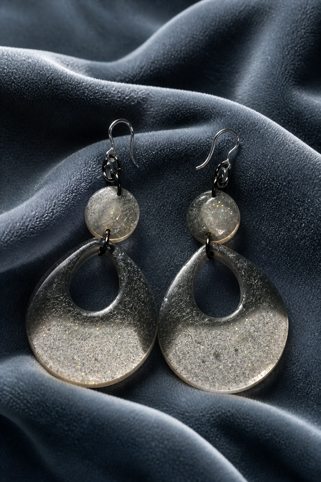 Classic elegance. Handmade earrings with comfy hypo-allergenic earrings. Lightweight and waiting to be taken home.    A08