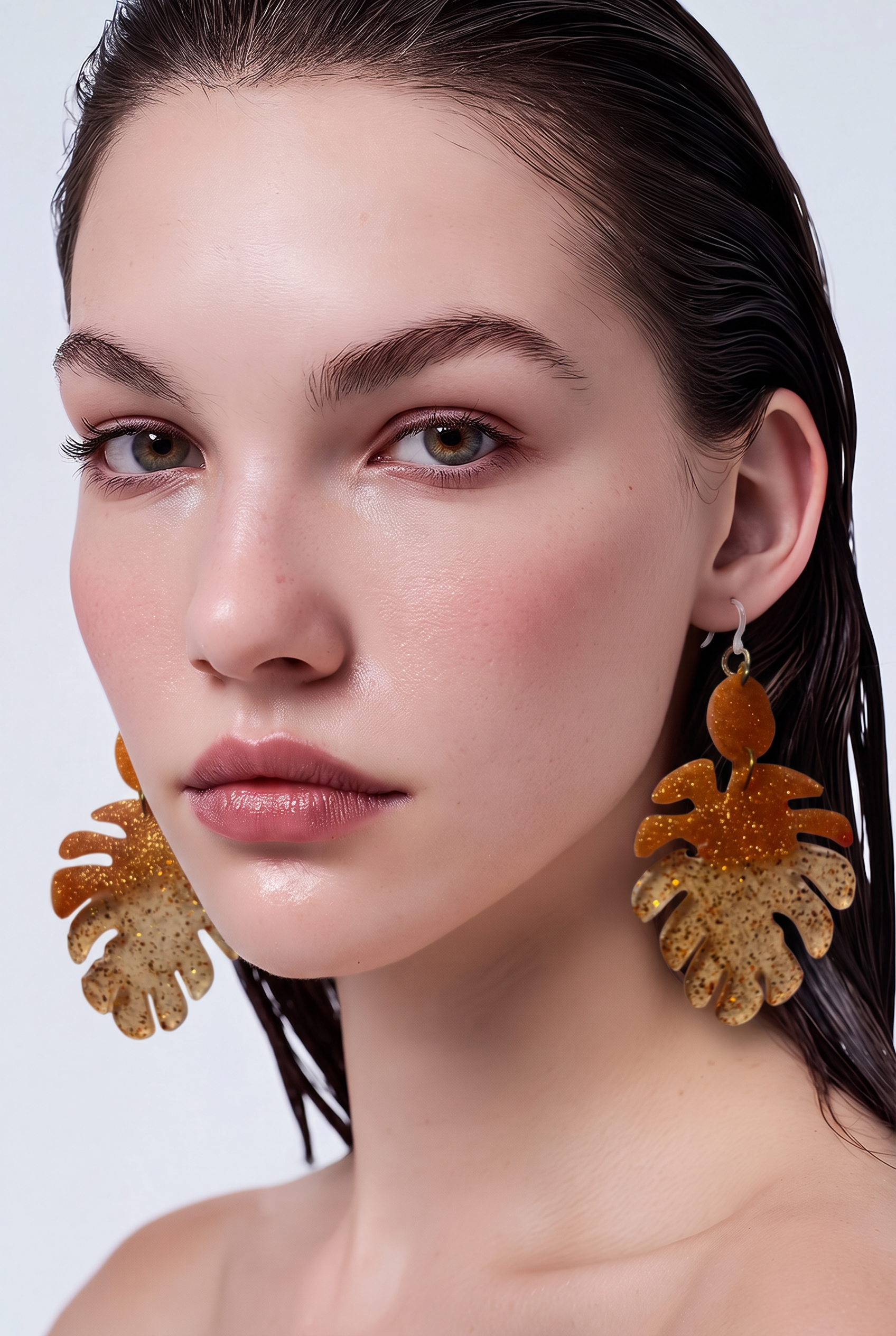 Beautiful hand crafted earrings with comfy hypo-allergenic hooks. Made to sparkle and shine . Come enjoy wearing these.   A06