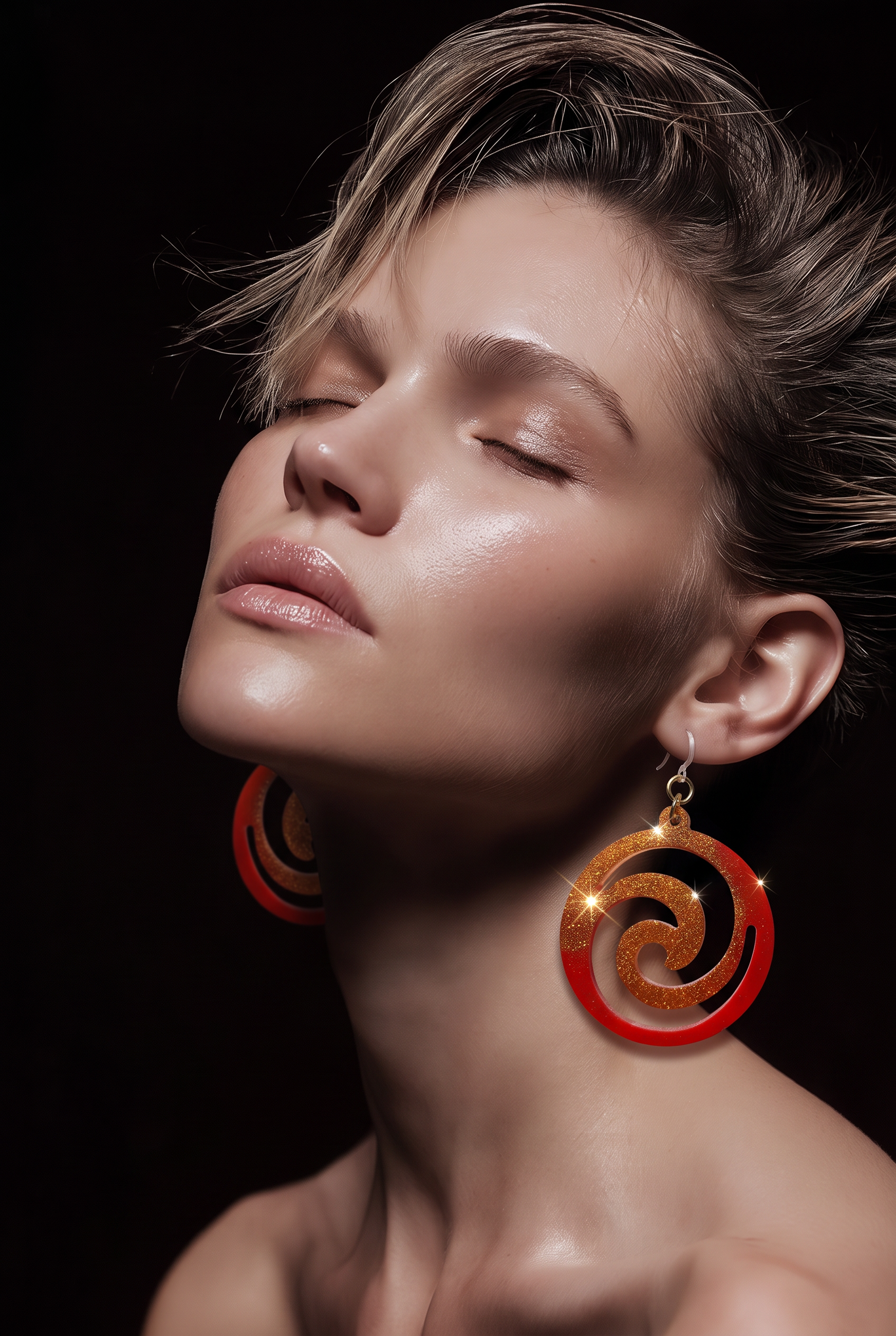 A beautiful beauty . Classic, elegant handmade earrings with comfy hypo-allergenic hooks. Lightweight and waiting to glam your collection. A05