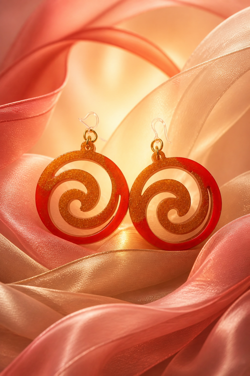 A beautiful beauty . Classic, elegant handmade earrings with comfy hypo-allergenic hooks. Lightweight and waiting to glam your collection. A05
