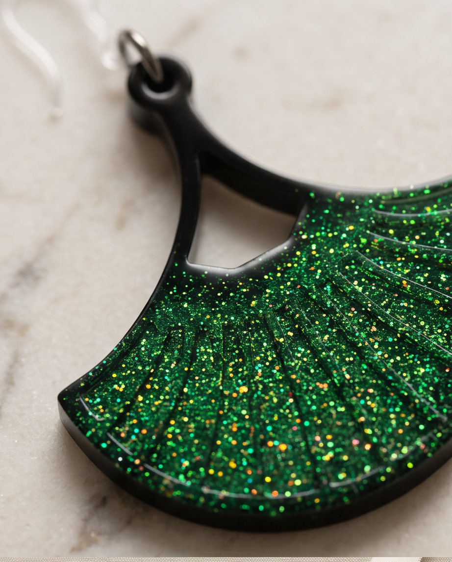 Artisinal detail meets modern elegance in every sparkle. Exquisite handmade earrings. Design V15   www.chakor.co.za