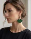 Artisinal detail meets modern elegance in every sparkle. Exquisite handmade earrings. Design V15   www.chakor.co.za