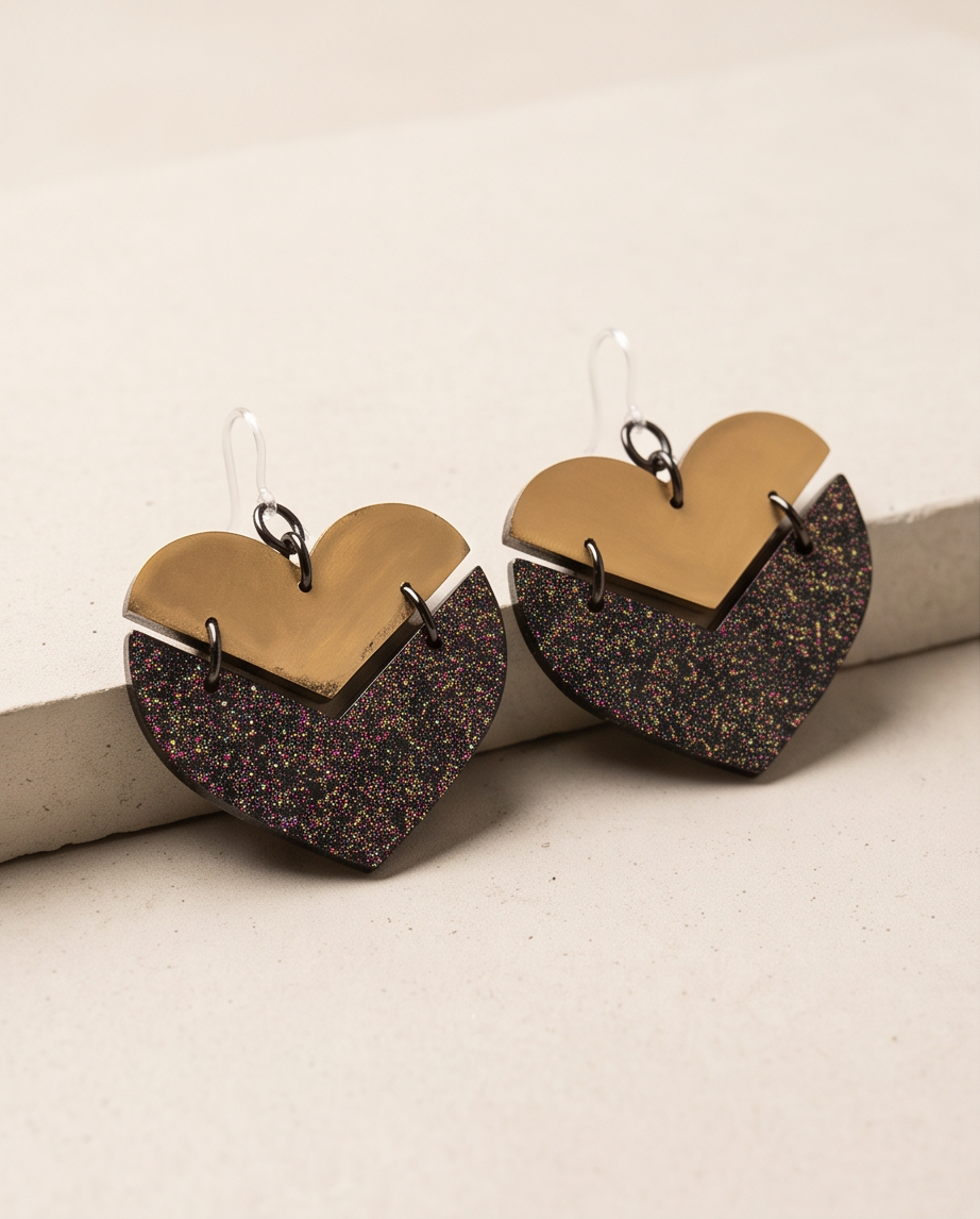 Beautiful elegance. Subtle shimmer and golden warmth. Exquisite handmade earrings. Design W01   www.chakor.co.za