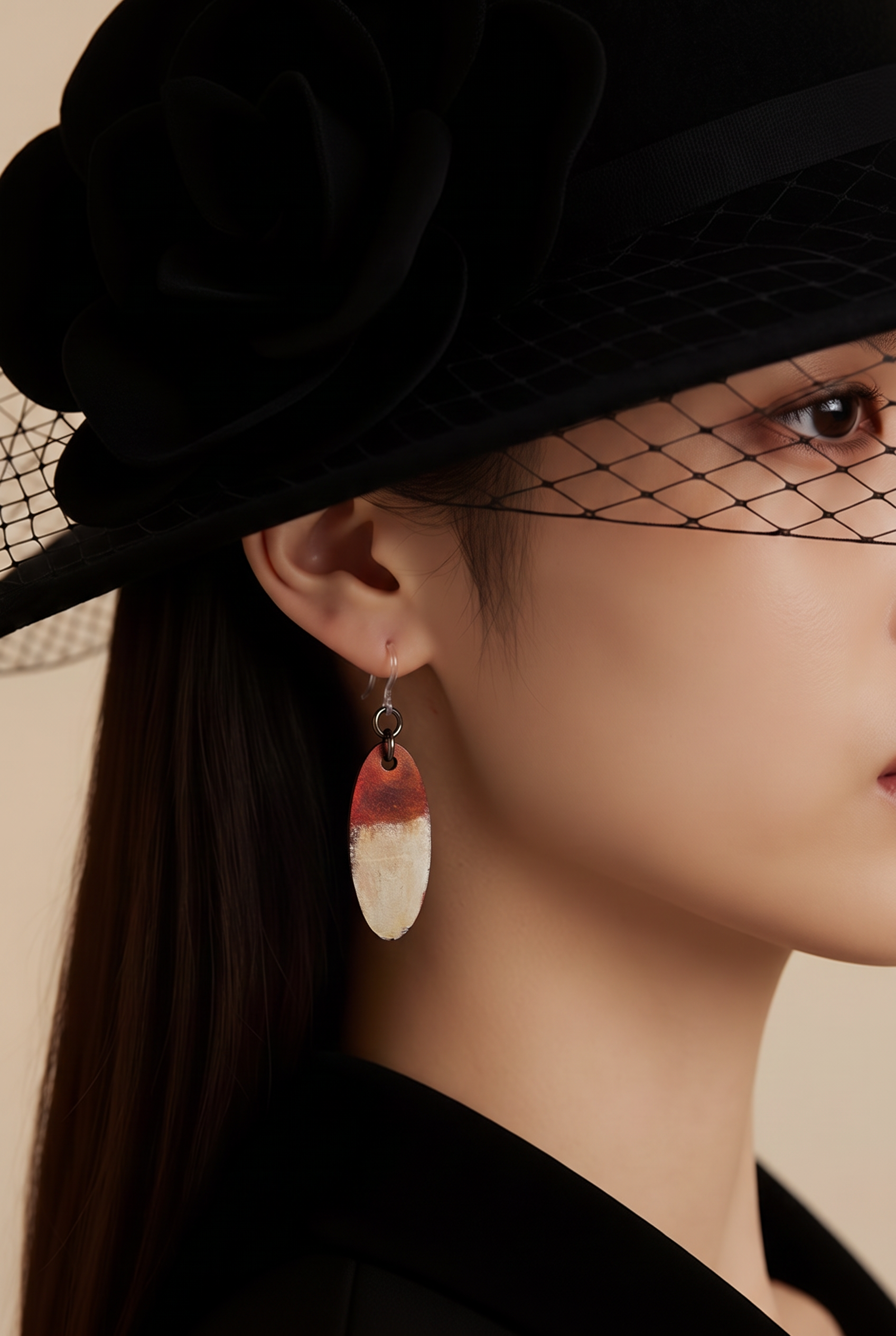 A beautiful, artistic, rustic and elegant statement handmade earring. . Design W05   www.chakor.co.za
