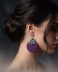 Beautiful effortless elegance .Modern rustic handmade earrings  Design W03  www.chakor.co.za